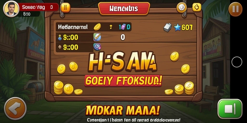 Tampilan menu utama 666F yang menarik dan mudah dinavigasi.