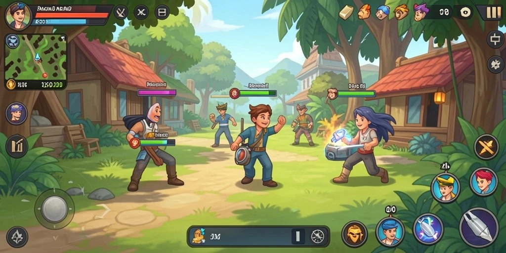 Screenshot menampilkan antarmuka permainan yang menarik.