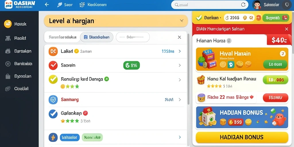 Tampilan antarmuka yang menarik dan modern.